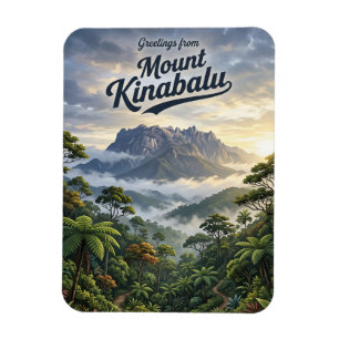 Mount Kinabalu Malaysia Magnet