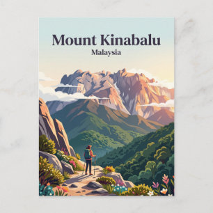 Mount Kinabalu Malaysia Postcard