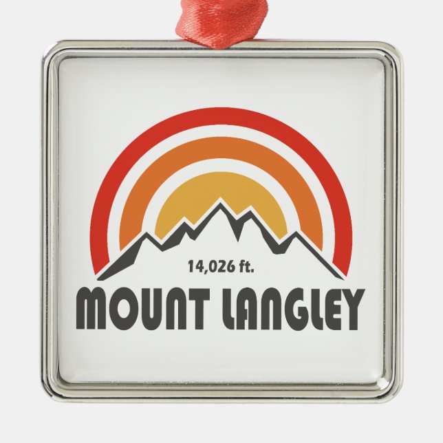 Mount Langley California Metal Ornament (Front)