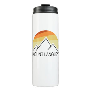 Mount Langley California Retro Thermal Tumbler