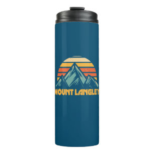 Mount Langley California Retro Turquoise Thermal Tumbler