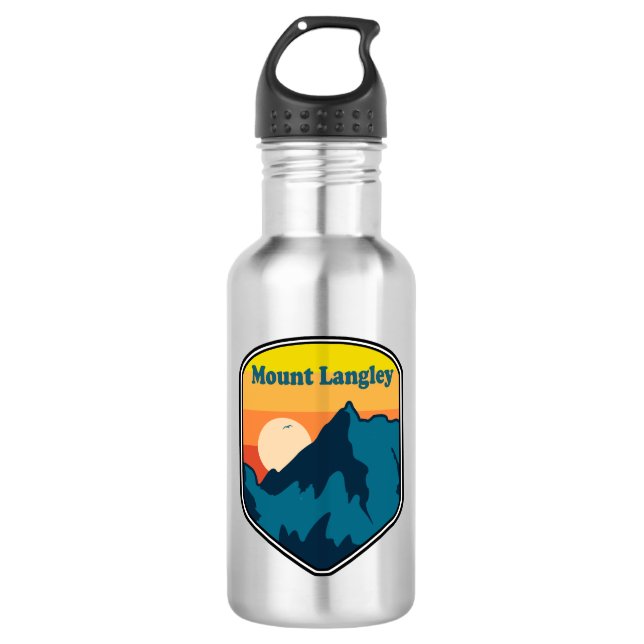 Mount Langley California Sunrise 532 Ml Water Bottle (Front)