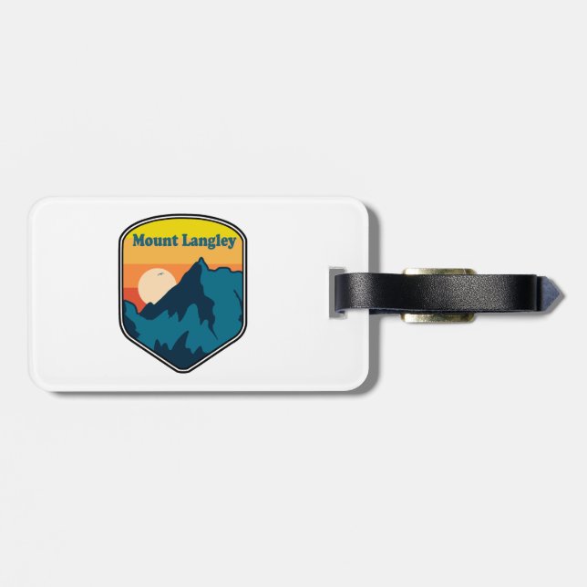 Mount Langley California Sunrise Luggage Tag (Back Horizontal)