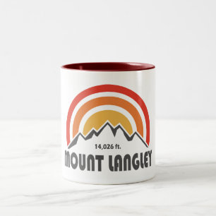 Mount Langley California Two-Tone Coffee Mug