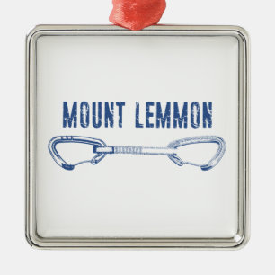 Mount Lemmon Climbing Quickdraw Metal Ornament