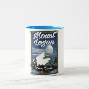 Mount Logan , Yukon, Canada Two-Tone Coffee Mug