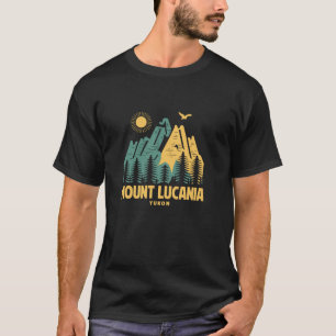 Mount Lucania Mountains Yukon Hiking Outdoors Vint T-Shirt