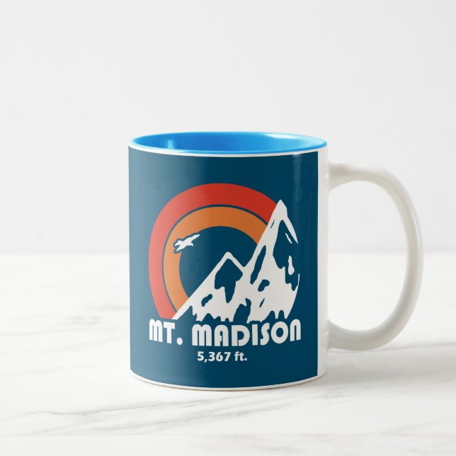 Mount Madison New Hampshire Sun Eagle Two-Tone Coffee Mug (Right)