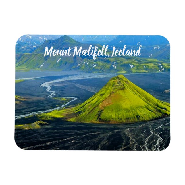 Mount Mælifell Iceland stylised Magnet (Horizontal)