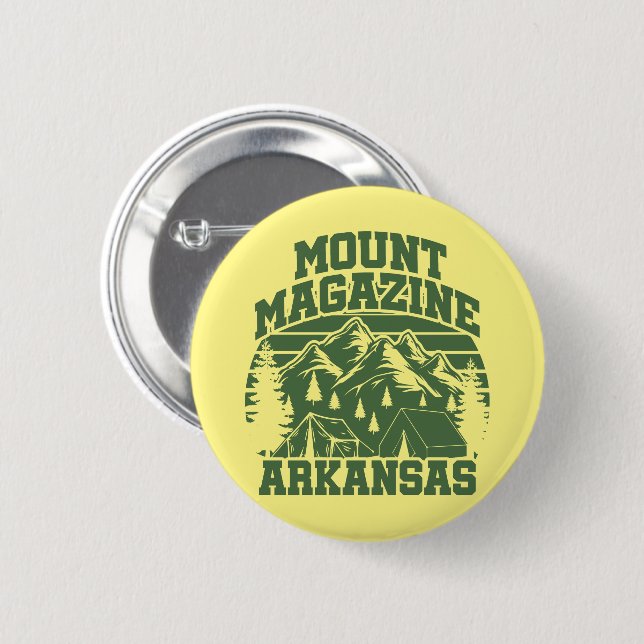 Mount Magazine State Park 6 Cm Round Badge (Front & Back)