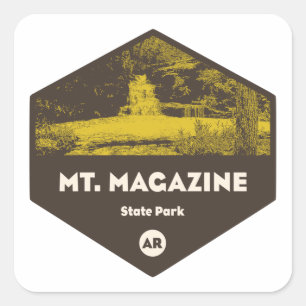 Mount Magazine State Park Arkansas Square Sticker