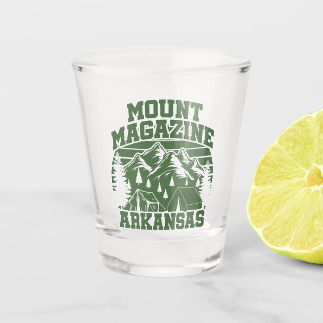 Mount Magazine State Park Shot Glass (Front)