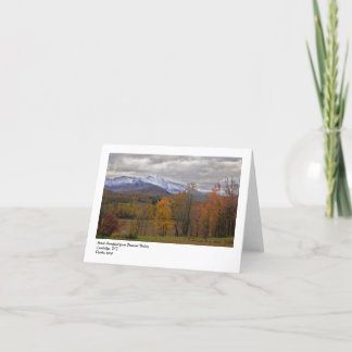 Mount Mansfield from Pleasant Vall... Card