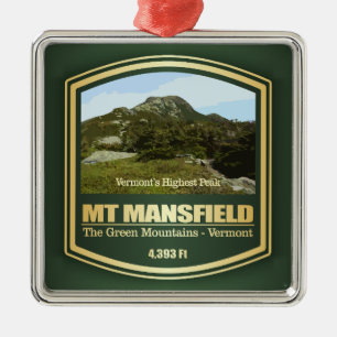 Mount Mansfield (PF) Metal Ornament