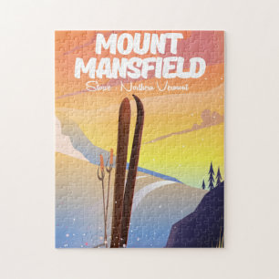 Mount Mansfield,Stowe northern Vermont ski Jigsaw Puzzle