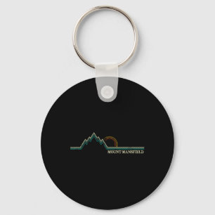 Mount Mansfield Vermont Snowboarding Skiing Resort Key Ring