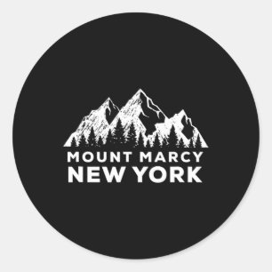 Mount Marcy New York Climbing And Hiking Mountain Classic Round Sticker
