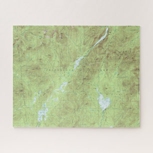 Mount Marcy Topographical Map - Adirondack Park Jigsaw Puzzle