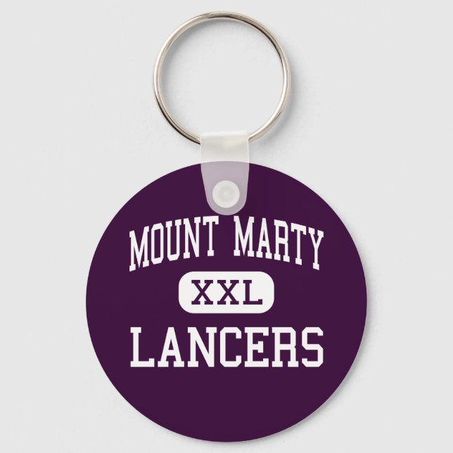 Mount Marty - Lancers - High - Cedar Rapids Iowa Key Ring (Front)