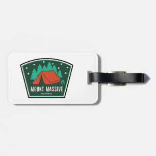 Mount Massive Wilderness Colorado Camping Luggage Tag