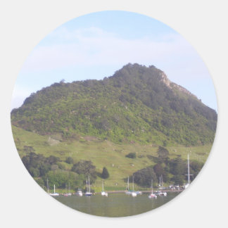 Mount Maunganui, Mauao, New Zealand Aotearoa Classic Round Sticker