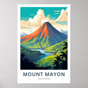 Mount Mayon Philippines Travel Print