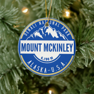 Mount Mckenley Denali National park Ceramic Ornament