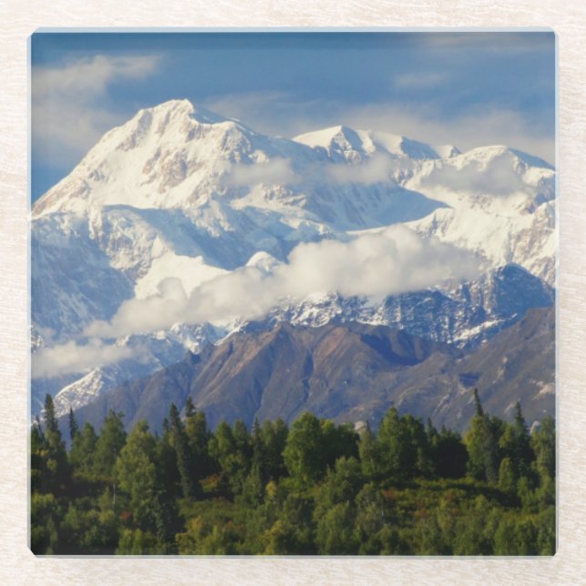 Mount McKinley Glass Coaster (Front)