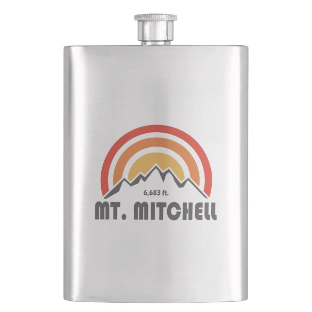 Mount Mitchell Hip Flask (Front)