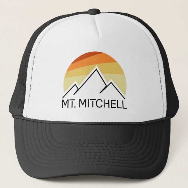 Mount Mitchell Retro Trucker Hat (Front)