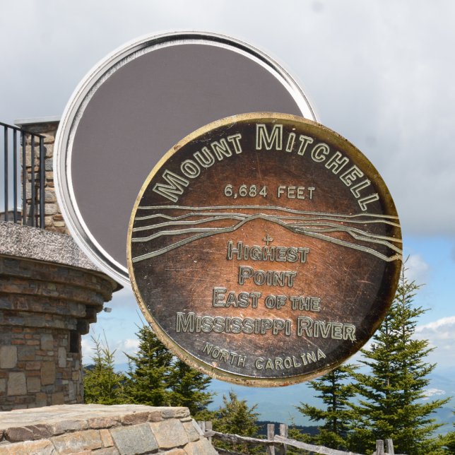 Mount Mitchell Summit Marker Black Mountains NC Magnet (Creator Uploaded)