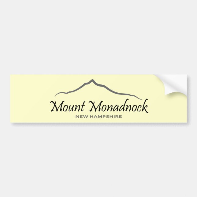 Mount Monadnock Bumper Sticker (Front)