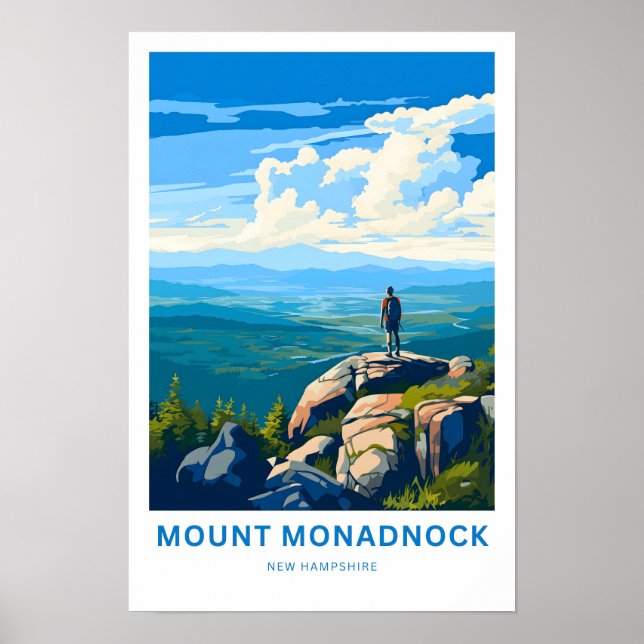 Mount Monadnock New Hampshire Travel Print (Front)