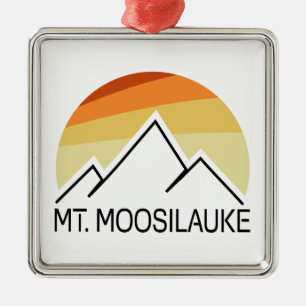 Mount Moosilauke New Hampshire Retro Metal Ornament