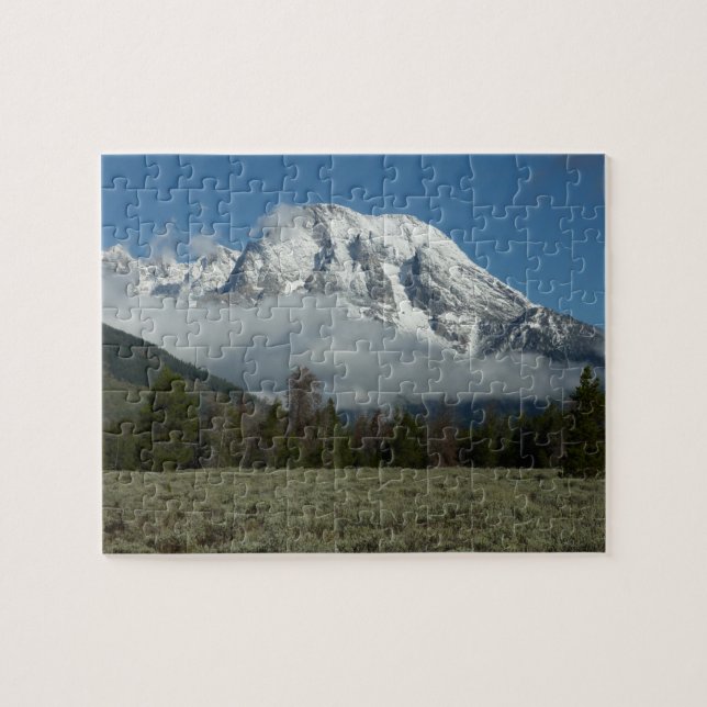 Mount Moran and Clouds at Grand Teton Jigsaw Puzzle (Horizontal)