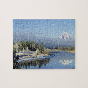 Mount Moran and String Lake in Grand Teton Jigsaw Puzzle