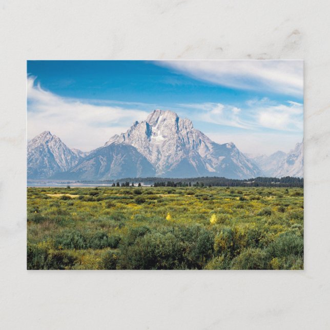 Mount Moran in Grand Teton National Park Postcard (Front)