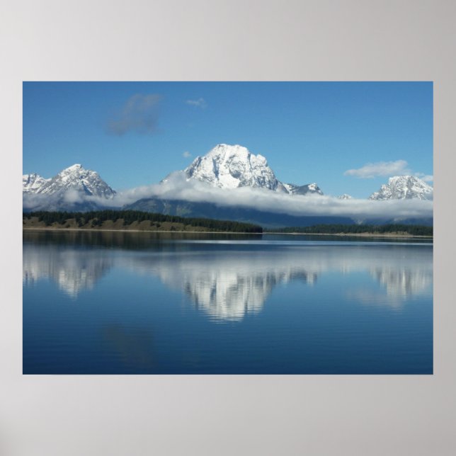 Mount Moran Reflection at Grand Teton Poster (Front)