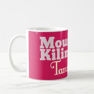 Mount Mount kilimanjaro vintage cartoon poster Coffee Mug