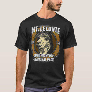 Mount Mt LeConte Llama Alpaca Smoky Mountains T  T-Shirt