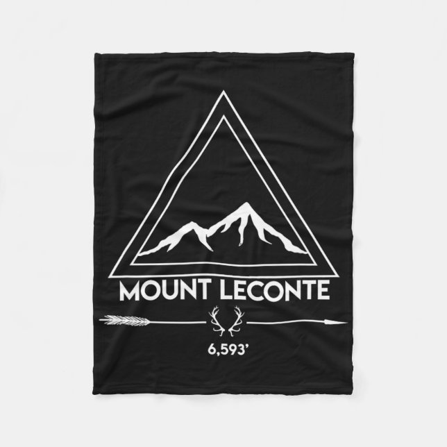 Mount Mt Leconte Smoky Mountains Tennessee Hiking  Fleece Blanket (Front)