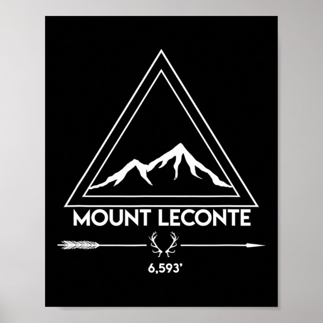 Mount Mt Leconte Smoky Mountains Tennessee Hiking  Poster (Front)