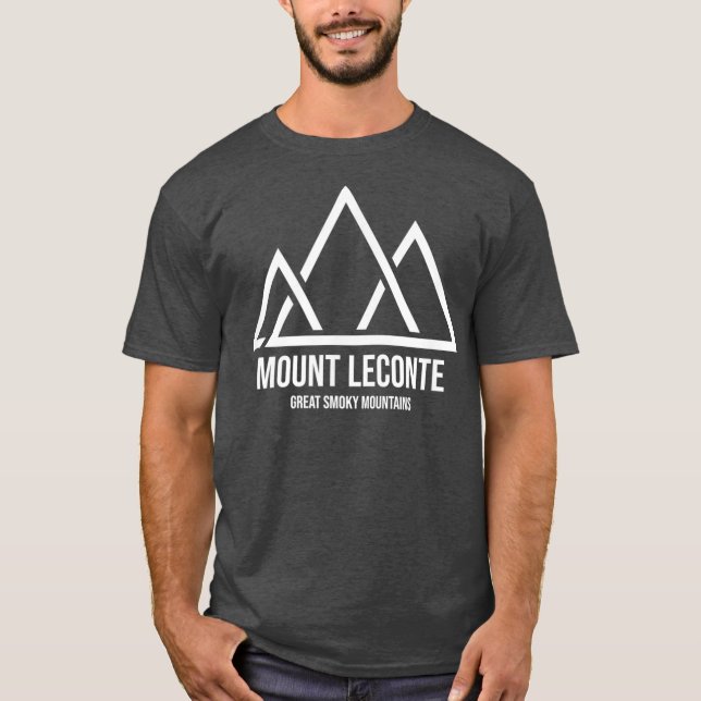 Mount Mt LeConte Smoky Mountains Tennessee T-Shirt (Front)