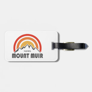 Mount Muir California Luggage Tag