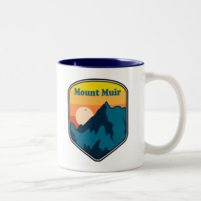 Mount Muir California Sunrise Two-Tone Coffee Mug (Right)