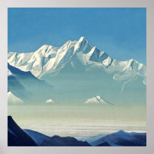 “Mount of Five Treasures” by Nicholas Roerich Poster