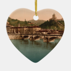 Mount of the Capuchins, Turin, Piedmont, Italy Ceramic Tree Decoration