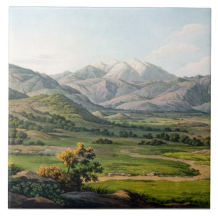 Mount Olympus, as seen between Larissa and Baba, p Ceramic Tile