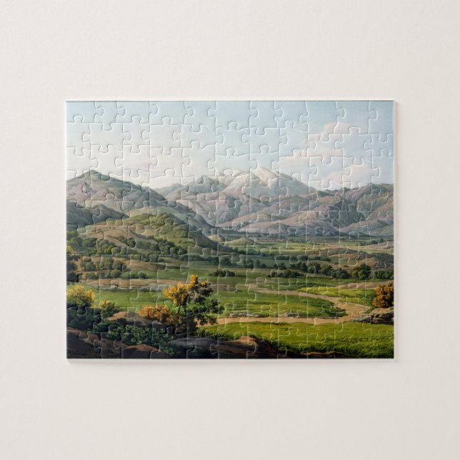 Mount Olympus, as seen between Larissa and Baba, p Jigsaw Puzzle (Horizontal)