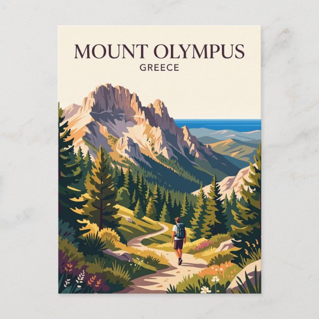 Mount Olympus Greece Postcard (Front)